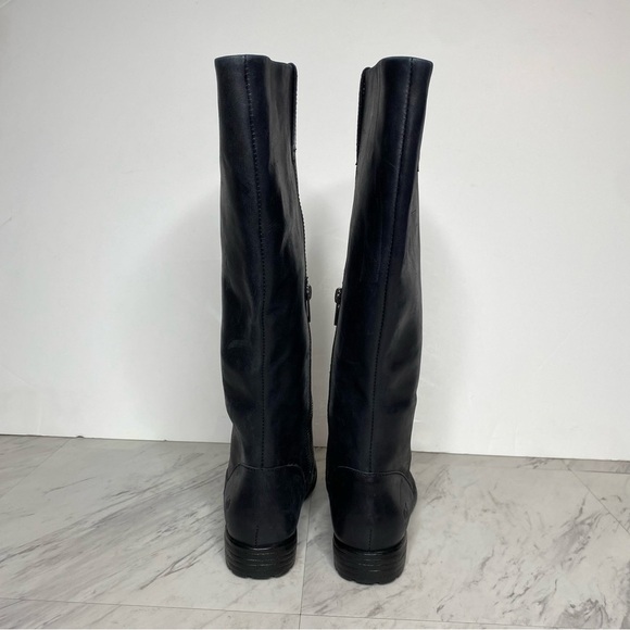 Born Shaunie Black Leather Riding Boot 6M - Picture 3 of 14